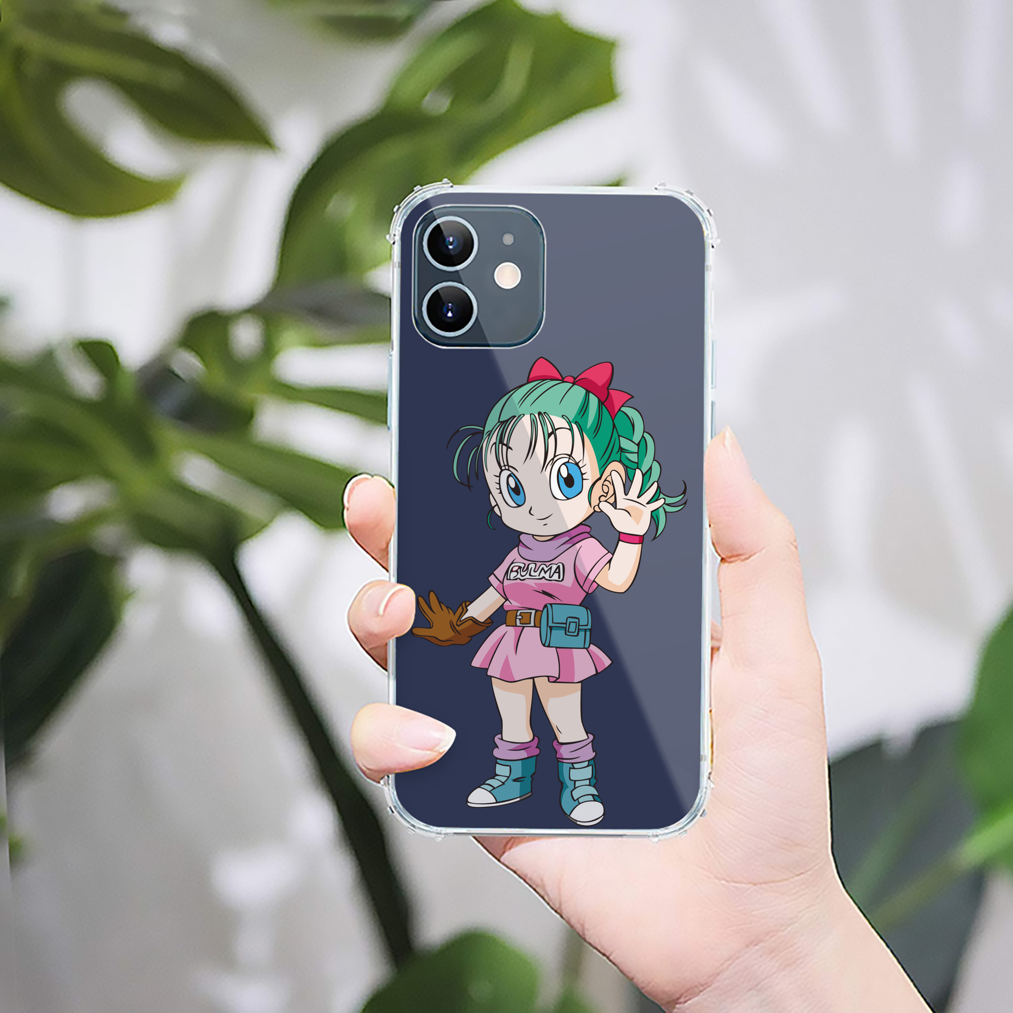 （画像用） ドラゴンボール ブルマ DRAGON BALL Bulma 【iPhone 12シリーズ対応】透明スマホケース（クリアソフトケース）